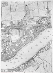 A Map of Wapping, London, 1746